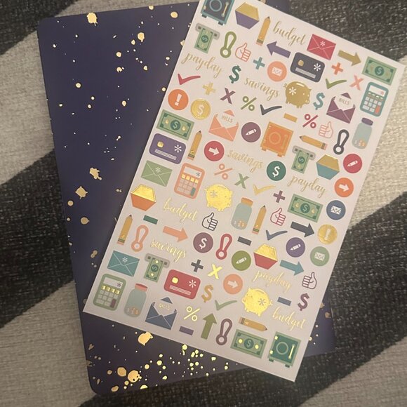 Erin Condren Budget Book • Financial Planner • Sticker Sheet Included - Picture 3 of 6